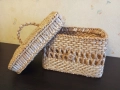 Плетена кутия с капак, голяма., снимка 8