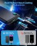 Power Bank, 10000 mAh Power Bank, малък, но здрав, ултра тънък с LED дисплей, външна батерия за моби, снимка 6