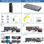 Докинг станция за лаптоп WAVLINK, за два монитора, HDMI+DVI/VGA/HDMI, 2* USB 3.0, 4* USB 2.0, снимка 7