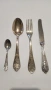 Комплект старинни италиански посребрени прибори за хранене, снимка 4
