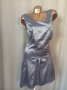 М Сатенена оловно сива рокля , снимка 3