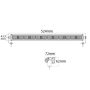 1бр. лед бар LED BAR 52cm, 60W с 12 диода, 12-24V, снимка 4