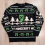 Коледен пуловер Minecraft за момчета, размер 14 г., мъжки, акрилен, размер S-M, снимка 1