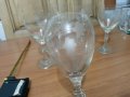 Ретро стъклени чаши гравирани , снимка 1