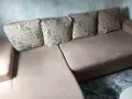 Ъглов бежов диван, снимка 4