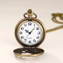 SHAARMS Винтидж джобен кварцов часовник,кварцов,месинг+верижка, снимка 6