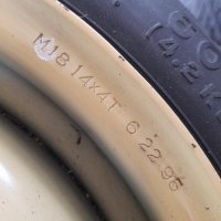 Резервна гума тип “Патерица” 4х100-54-14 цола за  МАЗДА  СУЗУКИ, снимка 4 - Гуми и джанти - 39110786