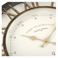 Декоративен бронзов стенен часовник с латински цифри , снимка 3 - Декорация за дома - 36219253