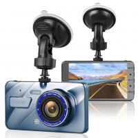 Видеорегистратор С ДВЕ Камера FULL HD за автомобил, Записваща с 2 камери, Екран 4" - код A10, снимка 3 - Аксесоари и консумативи - 35908733