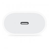Зарядно устройство Apple 20W USB-C Power Adapter, от контакт към USB Type C (ж), бяло, снимка 3 - Аксесоари за Apple - 33819546