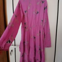 Vero Moda розова рокля на цветя , снимка 3 - Рокли - 41979917