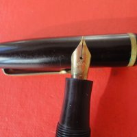  Холандска бакелитова писалка със златен писец перо , снимка 3 - Колекции - 39142602
