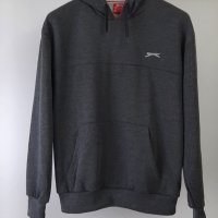 Slazenger SL OTH FLC - Мъжки суичър, тъмно сиво, размери - M и XL ., снимка 1 - Суичъри - 39543647