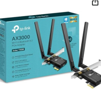 На половин цена! TP-Link AX3000 Dual-Band Wi-Fi 6 Bluetooth 5.2 PCIe Adapter with Two Antennas, снимка 1 - Мрежови адаптери - 44821641