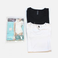 Playtex S,M,L,XL черна,бяла дамска 97% памучна тениска с къс ръкав дамски памучни блузи къси ръкави, снимка 3 - Тениски - 29073283