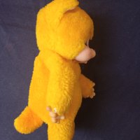 Мончичи / Monchhichi рядка колекционерска жълта плюшена играчка, снимка 3 - Колекции - 42293858