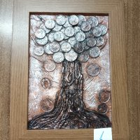 Картина , пано, "Дървото на парите", снимка 10 - Картини - 40215252
