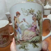 Стар полски порцелан чаши за чай , снимка 4 - Антикварни и старинни предмети - 44343914