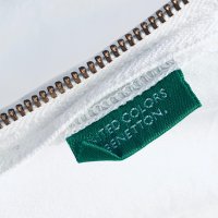 Бяла рокля BENETTON, памук, снимка 7 - Рокли - 41616341