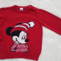 Детски пуловер Мики Маус 9-12 месеца, снимка 2 - Бебешки блузки - 42707963