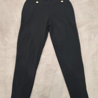Елегантен черен панталон тип BALMAIN, снимка 1 - Панталони - 39495954