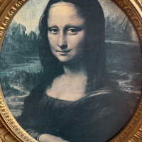 Стара картина принт Мона Лиза, снимка 5 - Картини - 44922064