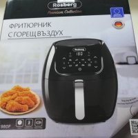 Фритюрник с горещ въздух RP51980F, 1800W, 7.7 литра, 8 програми, Таймер, Черен Чисто нов:, снимка 1 - Фритюрници - 33313608