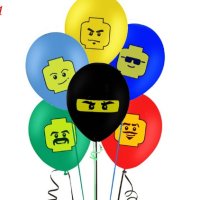 6 бр Лего Нинджаго Ninjago латекс балон балони парти рожден ден, снимка 1 - Други - 23816521