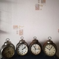Стар  часовник будилник, снимка 7 - Антикварни и старинни предмети - 44259339