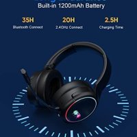 Нови Bluetooth Безжични геймърски слушалки с микрофон , снимка 3 - Слушалки за компютър - 41746994