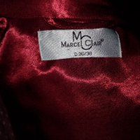 Marcel Clair -M-Сатенен халат в бордо с памучна основа, снимка 9 - Нощници - 34562855