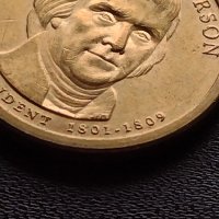 Възпоменателна монета 1 долар THOMAS JEFFERSON 3 президент на САЩ (1801-1809) за КОЛЕКЦИЯ 38039, снимка 7 - Нумизматика и бонистика - 40765336