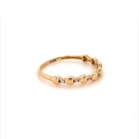 Златен дамски пръстен 1,10гр. размер:56 14кр. проба:585 модел:16503-5, снимка 3 - Пръстени - 40768560