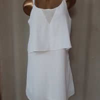 SOPHYLINE L Бяла къса рокля , снимка 1 - Рокли - 41115405
