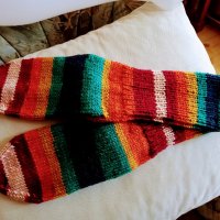 Ръчно плетени мъжки чорапи размер 45, снимка 1 - Мъжки чорапи - 41931708