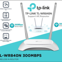 WiFi Рутер TP-Link TL-WR840N v6 - 300 Mbps, снимка 1 - Рутери - 41572250