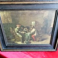 Стара Барокова Картина Adriaen Brouwer 1635 г., снимка 8 - Антикварни и старинни предмети - 35802213