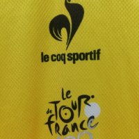 LE COQ SPORTIF TOUR DE FRANCE 100 оригинално жълто колоездачно трико XL, снимка 3 - Спортни дрехи, екипи - 39914218