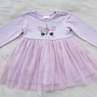 Бебешка рокля с тюл Еднорог 4-6 месеца, снимка 6 - Бебешки рокли - 40224318