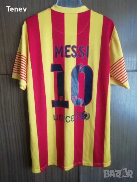 Barcelona Lionel Messi Nike тениска футболна фланелка размер М Барселона Меси , снимка 1