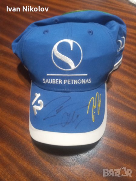 Шапка на Заубер с автограф на Фелипе Маса - много рядка!, снимка 1