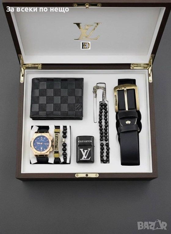 Louis Vuitton Мъжки Подаръчен Комплект Луис Витон Код SK633, снимка 1