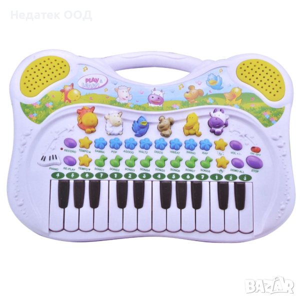 Бебешко пиано, Зaнимателно, С животински звуци, снимка 1