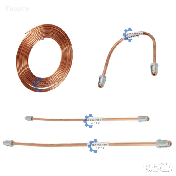 Спирачна тръба медна Ф4,75, снимка 1