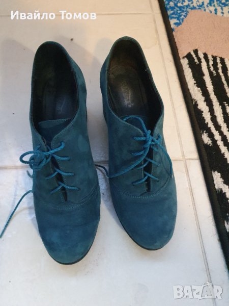 Дамски зелени обувки, снимка 1