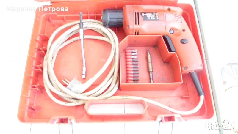 Електрически винтоверт HILTI TS12 и защитни очила на BOSCH, снимка 1