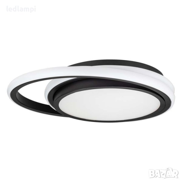 LED Плафониера 24W Черна Неутрално Бяла Светлина, снимка 1