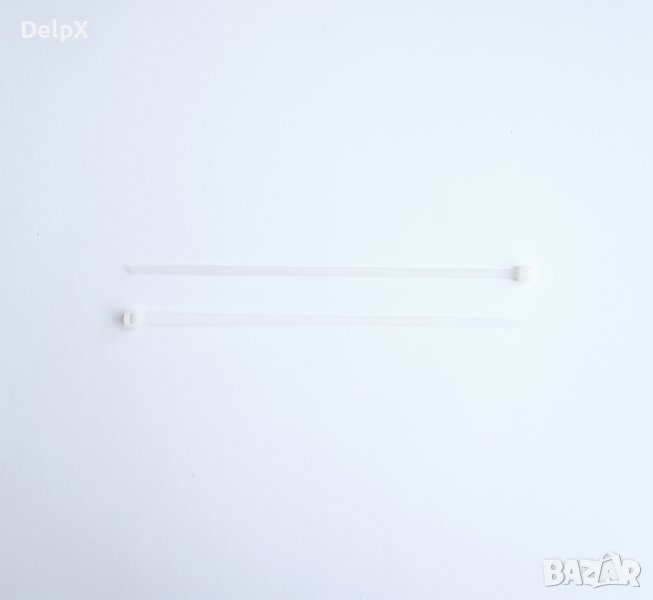 Кабелна превръзка (опашка) бяла 9x600mm, снимка 1