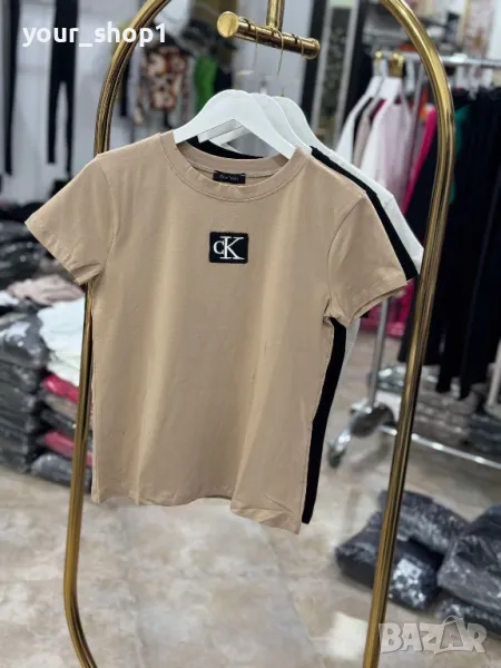 Дамска тениска Calvin Klein - бродирано лого , снимка 1