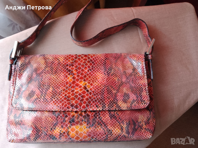 Страхотна нова италианска чанта от естествена кожа , снимка 1